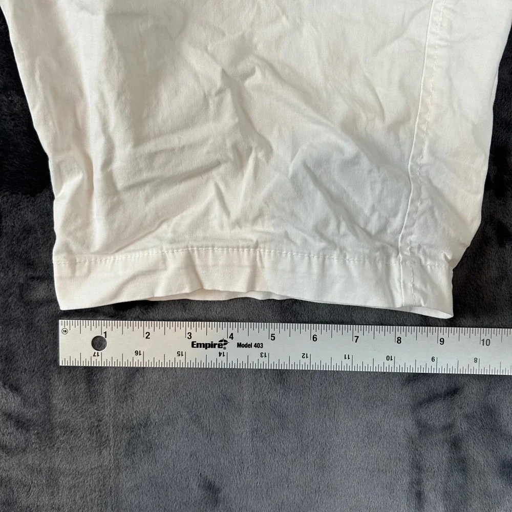 Aeropostale‎ Chino Shorts Mens 30 White Flat Front Cotton Stretch Casual 1718